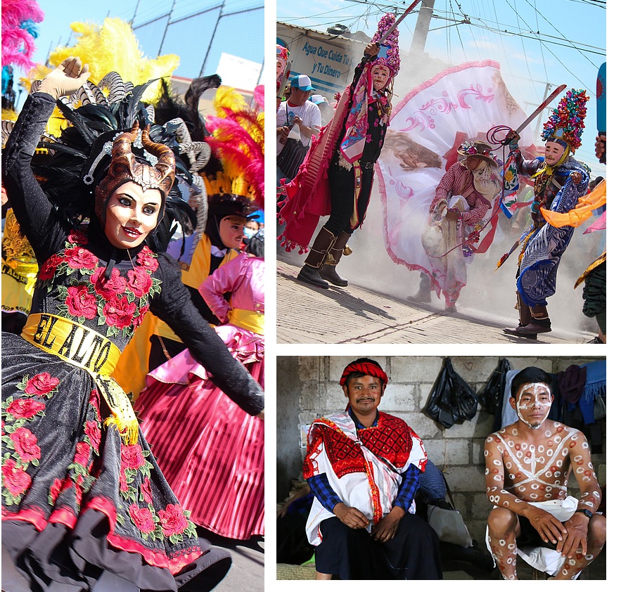 Imagen: "Carnavales de México". Fotos de Gillian E. Newell, Nancy Karel Jiménez.