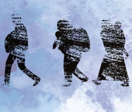 Imagen: Elena Lishanskaya, https://thumbs.dreamstime.com/z/people-luggage-vector-isolated-illustration-silhouettes-fleeing-black-white-textured-245394091.jpg
