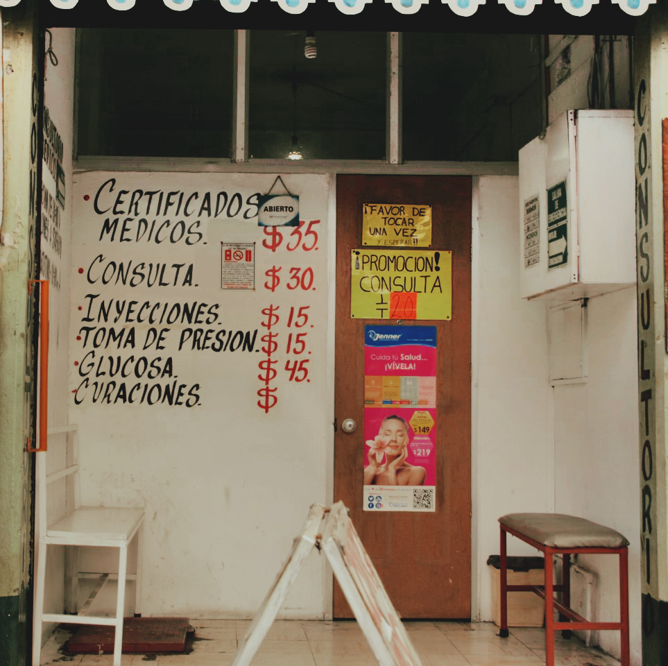 Imagen: Consultorio adyacente a farmacia, de Ana Morán.